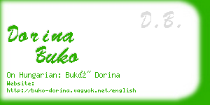 dorina buko business card